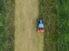 Drohnenaufnahme von DRAGONE Serie V Mulcher