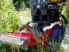 Dragone HFS beim mulchen mit offener Frontklappe